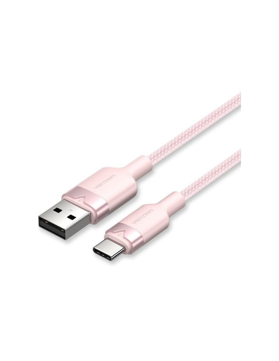 CABLE VENTION USB-A 2.0 - USB-C 3A 2M ALUMINIO ROSE