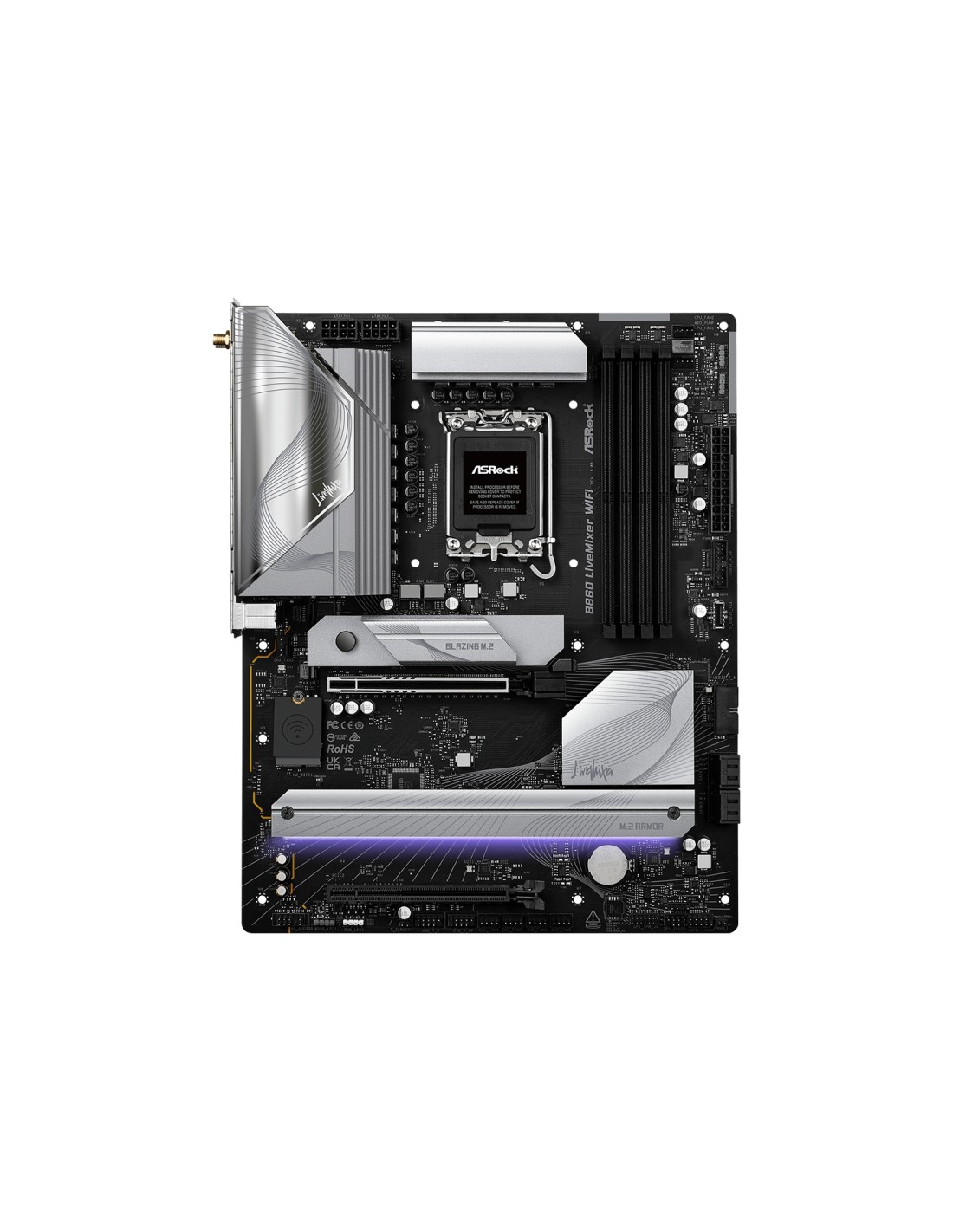 Asrock B860 LiveMixer WiFi Intel B860 LGA 1851 (Socket V1) ATX