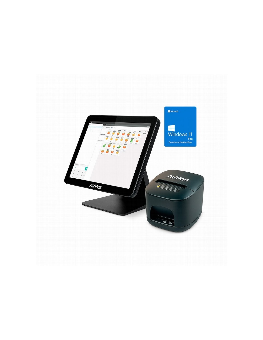 PACK TPV AVPOS K4000 15 TACTIL N100/8GB/SSD128/W11P + TC15 USB