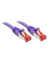 Lindy Rj45/Rj45 Cat6 3m cable de red Violeta S/FTP (S-STP)