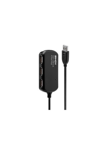 Lindy 42783 hub de interfaz 480 Mbit/s Negro