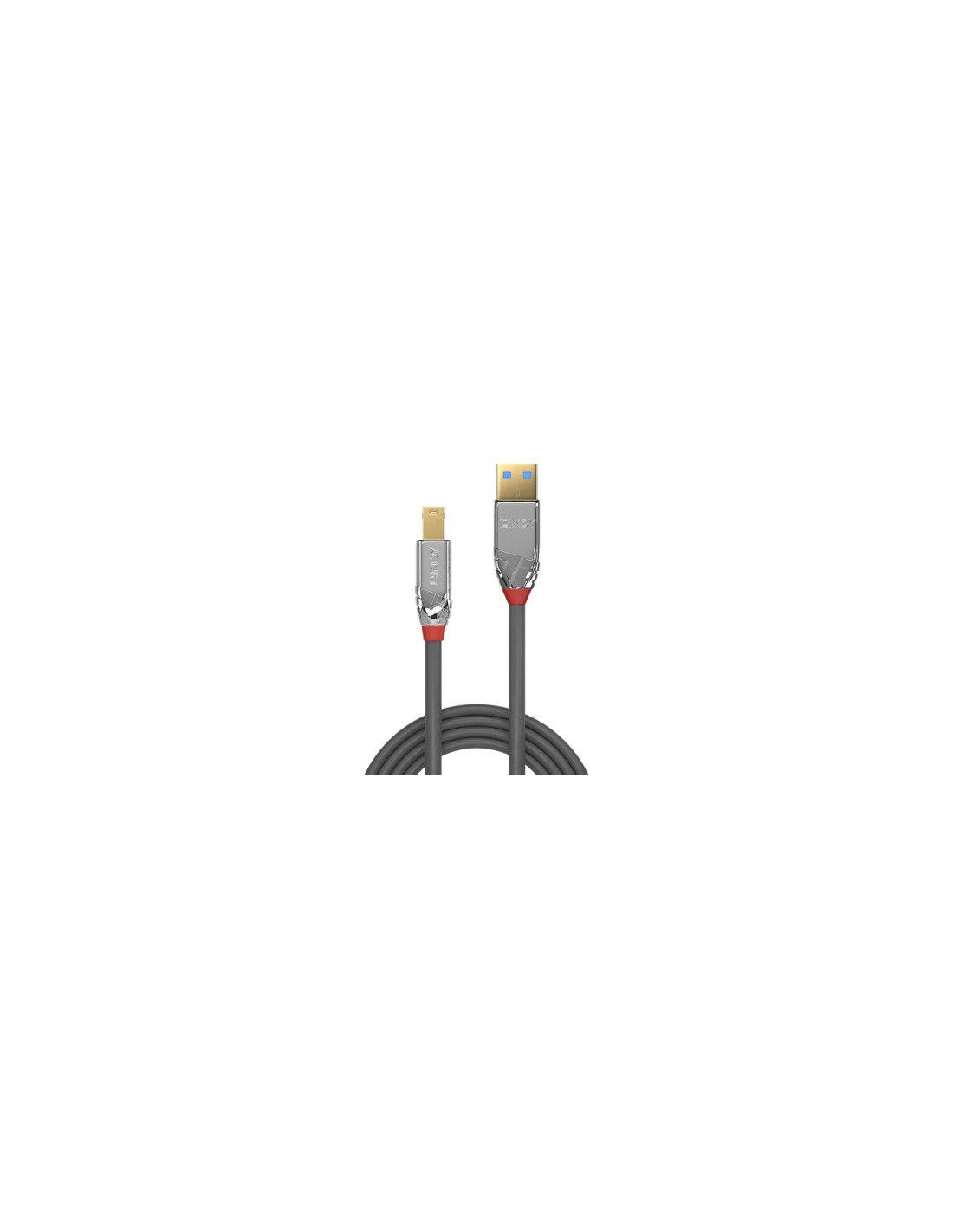 Lindy 36662 cable USB 2 m USB 3.2 Gen 1 (3.1 Gen 1) USB A USB B Gris