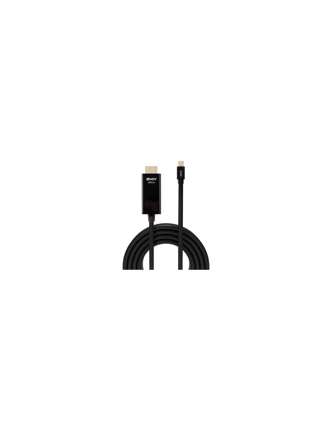 Lindy 36928 adaptador de cable de vÃÂ­deo 3 m Mini DisplayPort HDMI tipo A (EstÃ¡ndar) Negro
