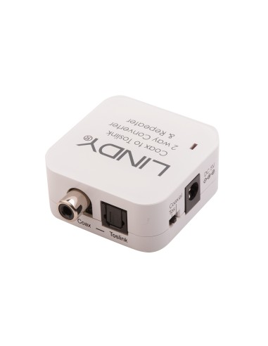 Lindy 70411 cambiador de género para cable Toslink RCA Blanco
