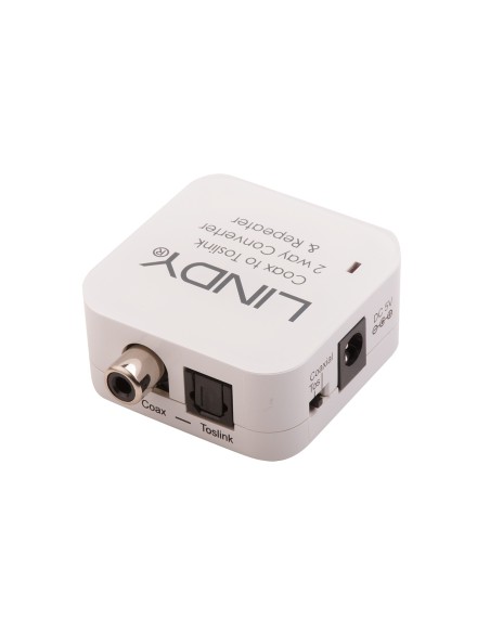 Lindy 70411 cambiador de género para cable Toslink RCA Blanco