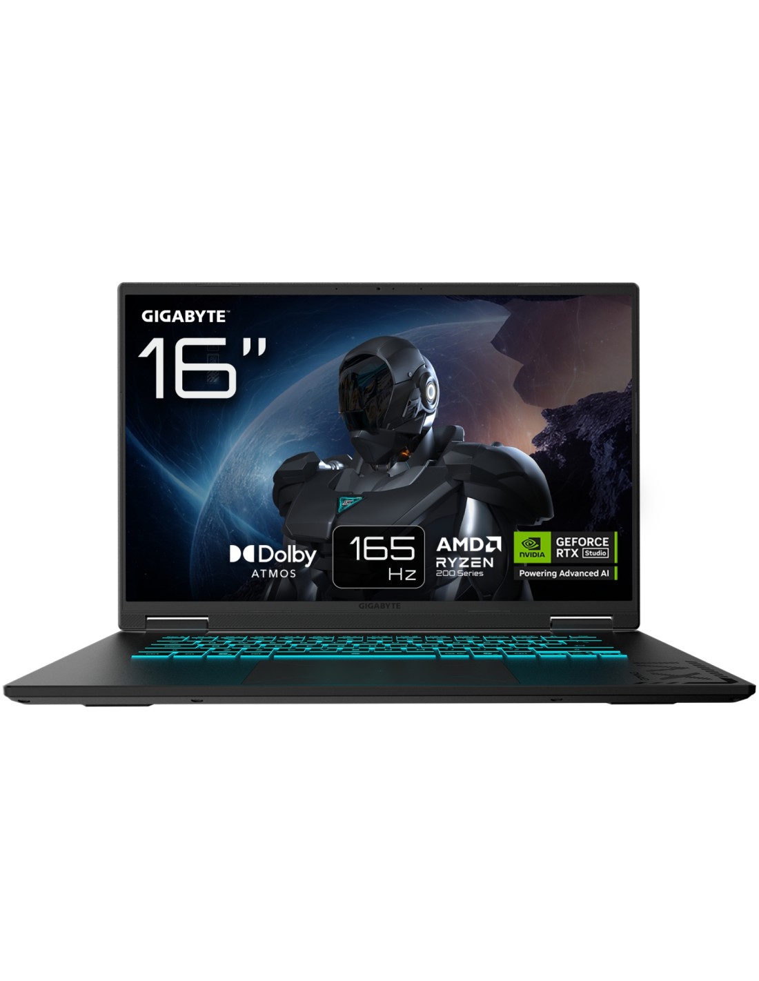 GIGABYTE GAMING A16 Portátil – 16", 165Hz WUXGA, Ryzen 7 260, RTX 5060, 32GB DDR5 5200MHz, SSD Gen4 de 1TB, DOS, GarantÃa de
