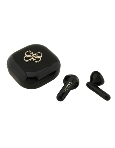 GUESS AURICULAR BLUETOOTH TWS 4G LOGO NEGRO