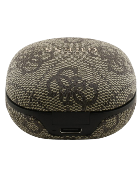 GUESS AURICULAR BLUETOOTH TWS ENC 4G LOGO MARRÓN