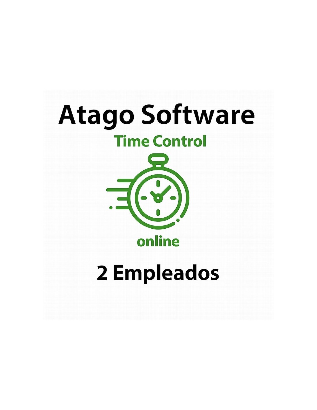 TIME CONTROL DE PRESENCIA ATAGO EN LA NUBE 2 EMPLEADOS ( ANUAL )