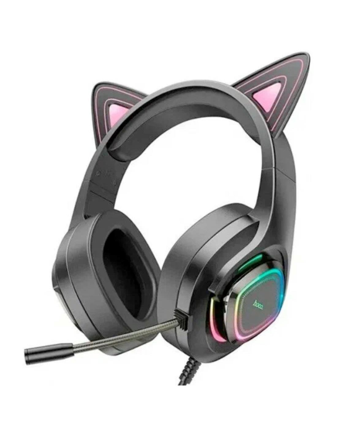 Hoco W107 Auricular Gaming con Luces LED y conexión USB y Jack Phantom