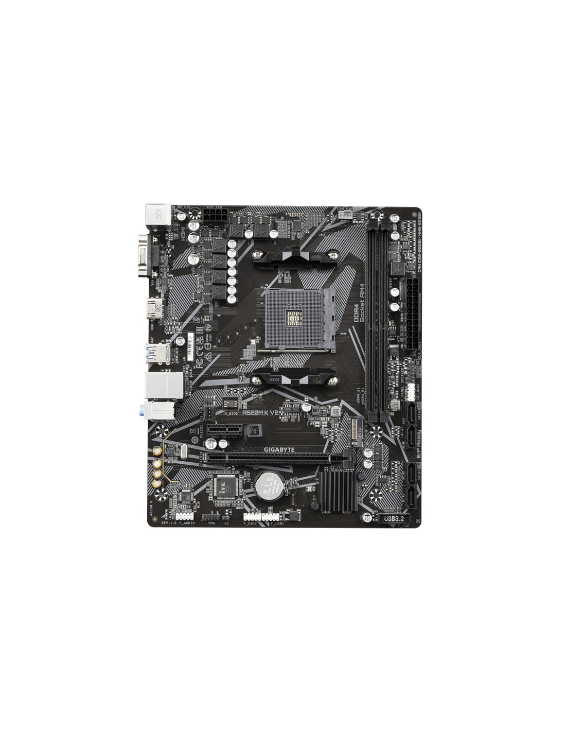 Gigabyte A520M K V2 placa base AMD A520 ZÃ³calo AM4 micro ATX