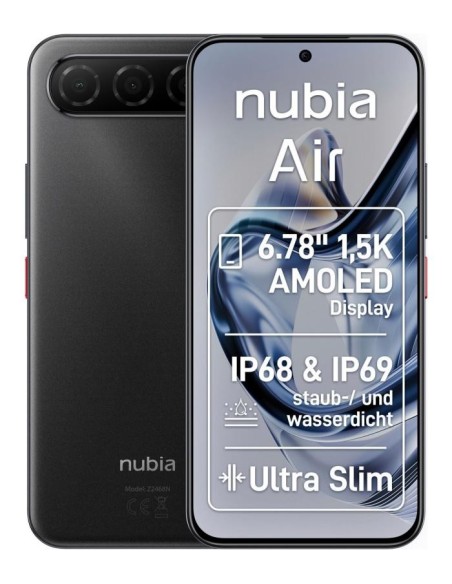 ZTE Nubia Air 5G: 20GB RAM, 256GB ROM, Negro.