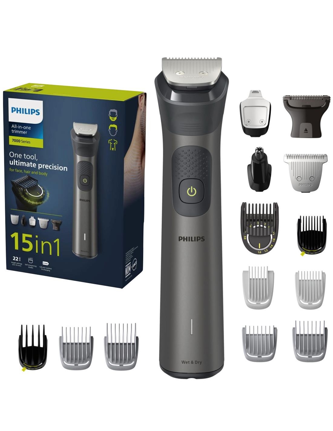 Philips MG7940/15 Recortadora MultifunciÃ³n con 15 Accesorios Recargable