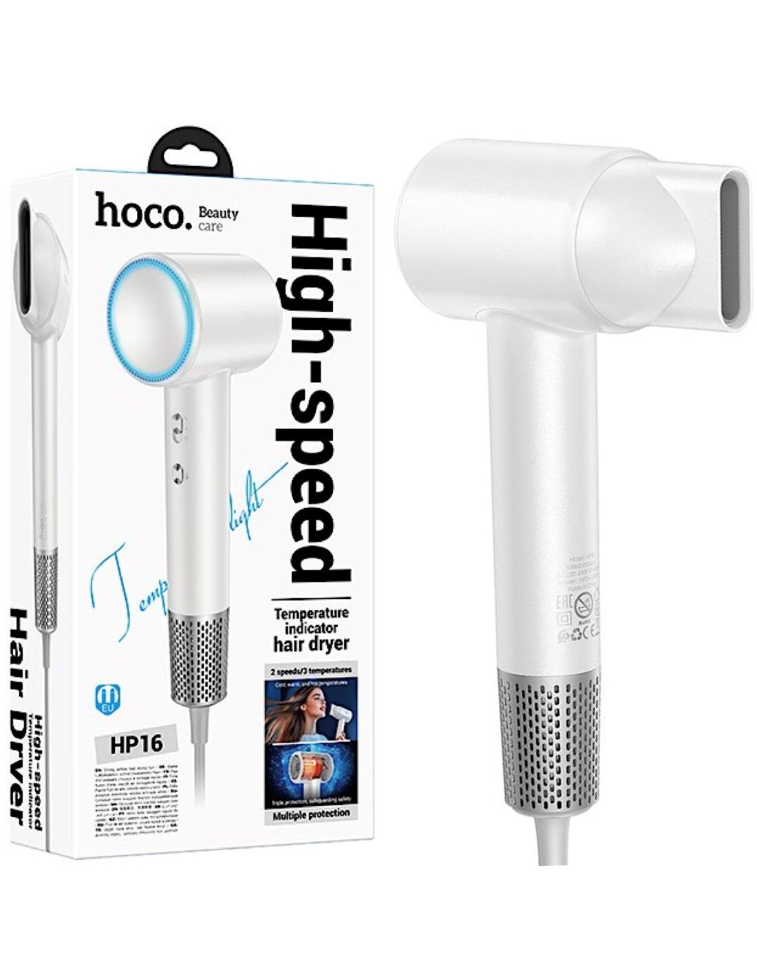 Hoco HP16 Secador IÃ³nico de Alta Velocidad con indicador de Temperatura