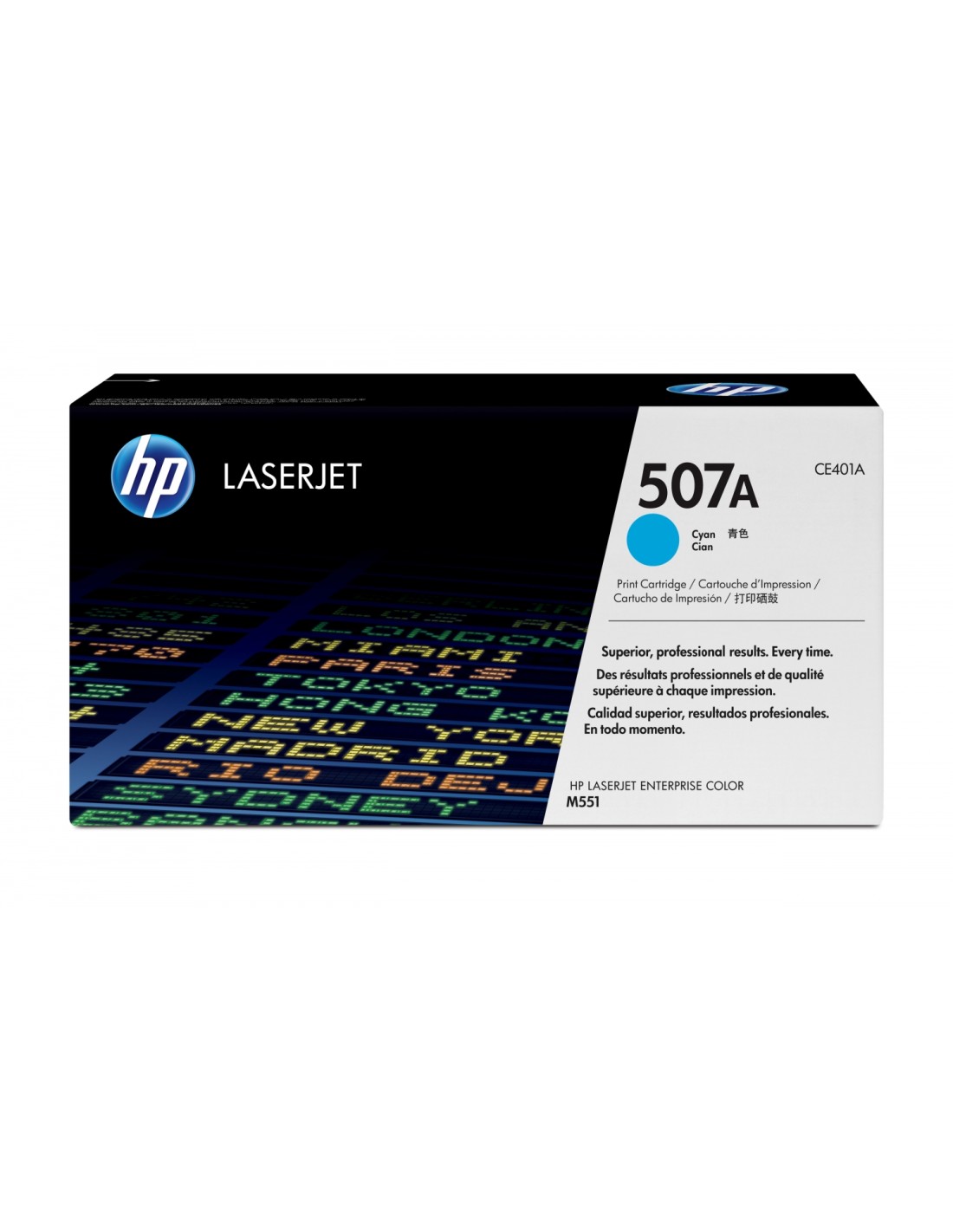 HP Cartucho de tÃ³ner original LaserJet 507A cian