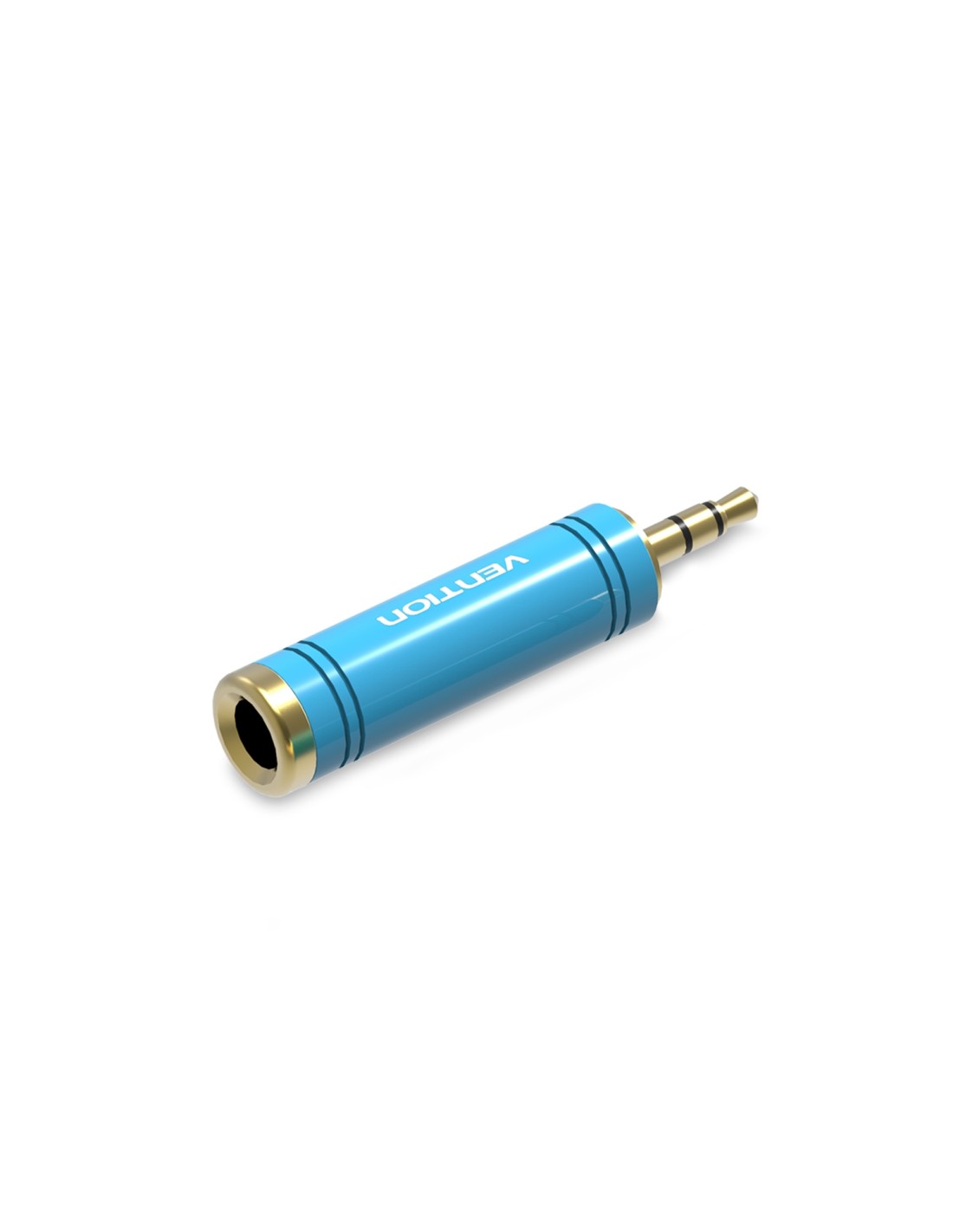 Vention Adaptador Jack VAB-S04-L/ Jack 3.5 Macho - Jack 6.5 Hembra/ Azul