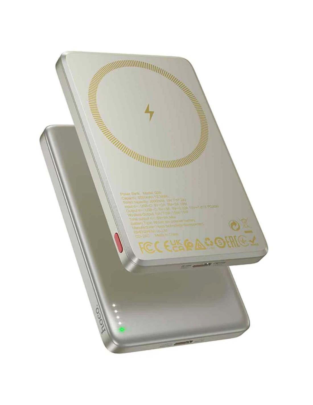 Powerbank Hoco Q26 Magsafe PD20W 5.000 mAh Titanium Gold