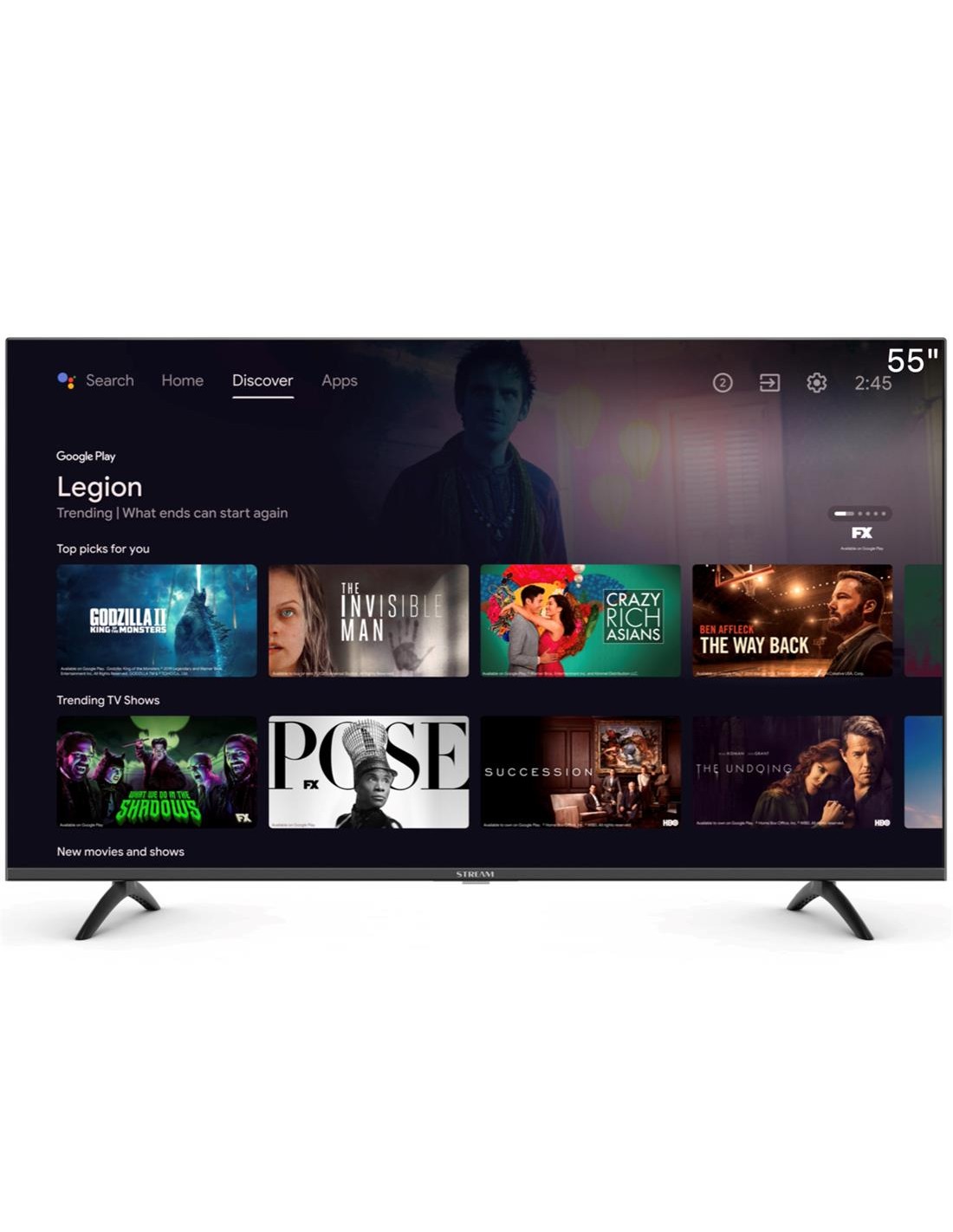 Televisor 55" Stream System Android tv + Google Assistant (S55A50)