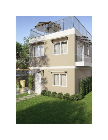 MARQUESINA PE100120T POLICARBONATO TRANSPARENTE 965×1190×282 MM ARTPLAS