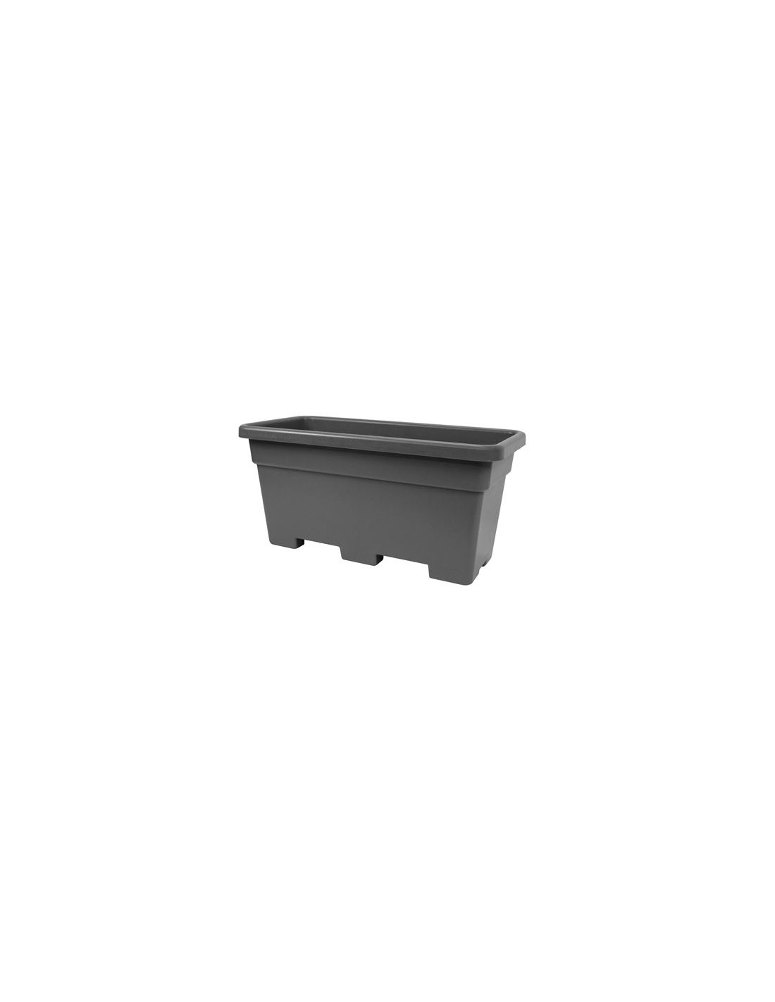 JARDINERA MAXI RECTANGULAR 80CM ANTRACITA ARTPLAST