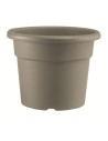 MACETA REDONDA DIAMETRO 20CM TAUPE ARTPLAST