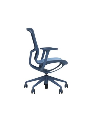 SILLA OFICINA GAMA SENSE ELEGANCE AZUL CROMAD