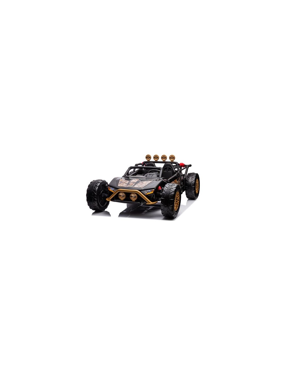 COCHE INFANTIL A BATERIA CON CONTROL REMOTO BUGGY BLACK GOLD