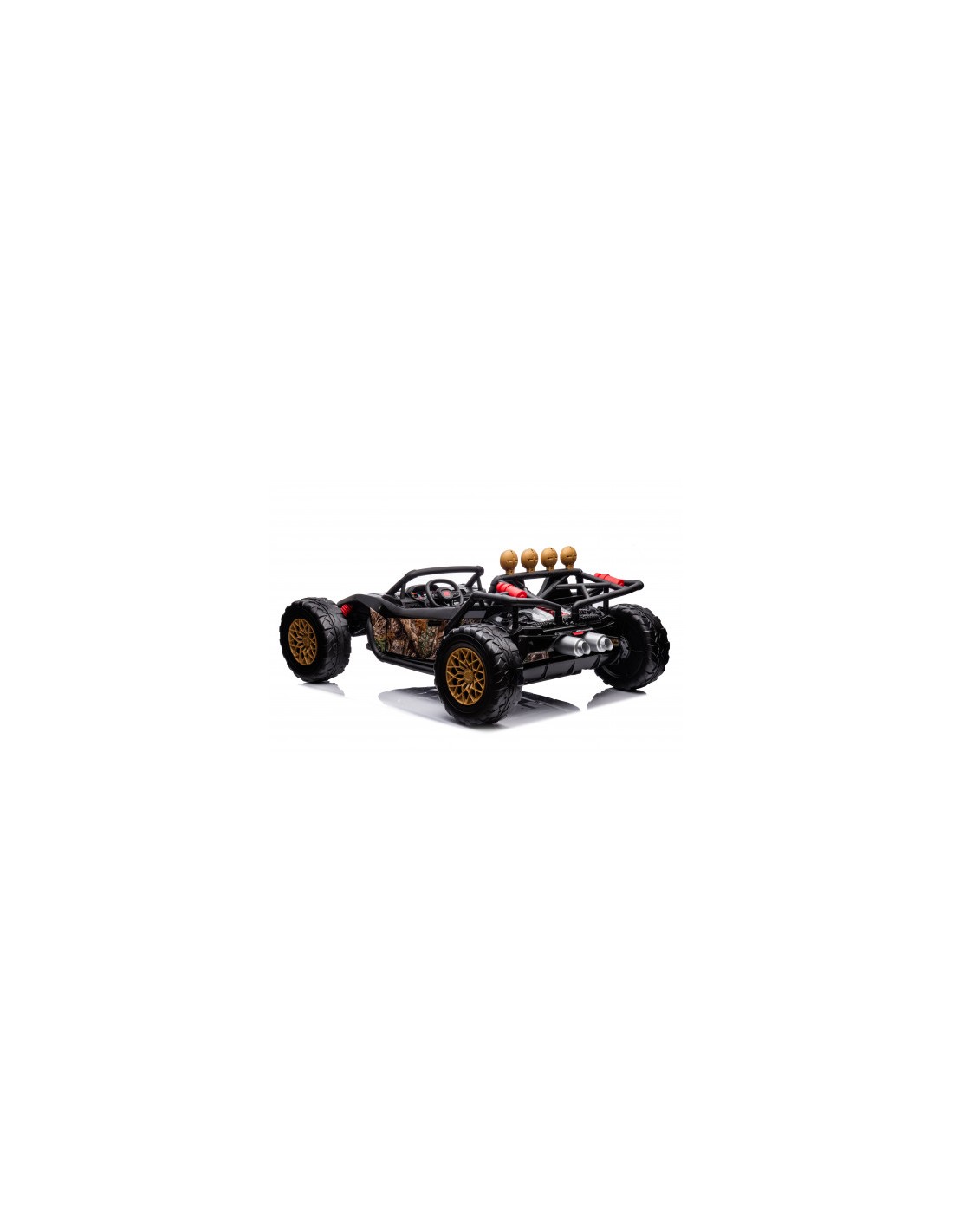 COCHE INFANTIL A BATERIA CON CONTROL REMOTO BUGGY BLACK GOLD
