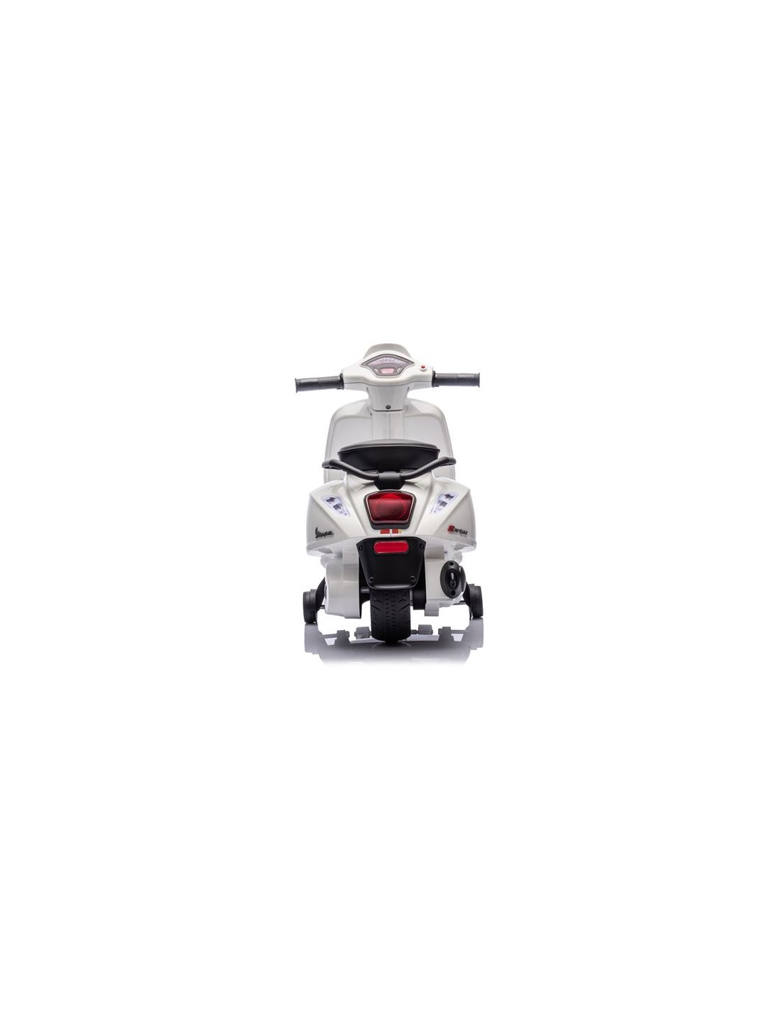 MOTO INFANTIL A BATERIA CON RUEDINES PIAGGIO VESPA BLANCA