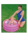 PSICINA INFANTIL INFLABLE TRIPLE ANILLO ROSA BESTWAY
