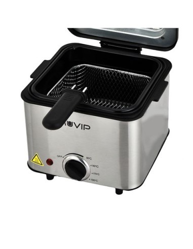 FREIDORA 1.5 LITROS INOXIDABLE 1000W MUVIP