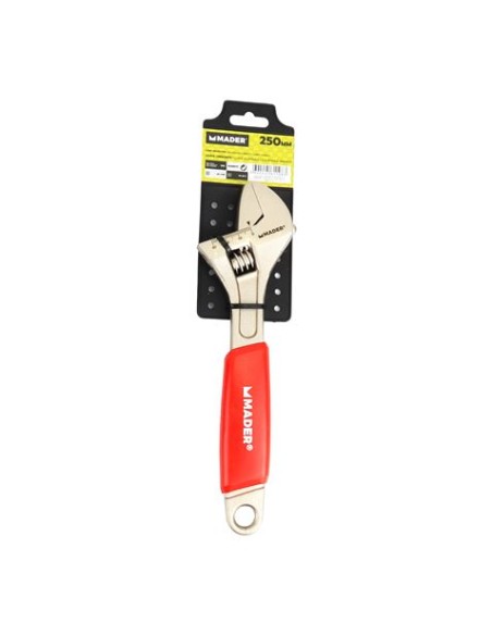 LLAVE INGLESA 10\"- 250MM MANGO RECUBIERTO ROJO MADER