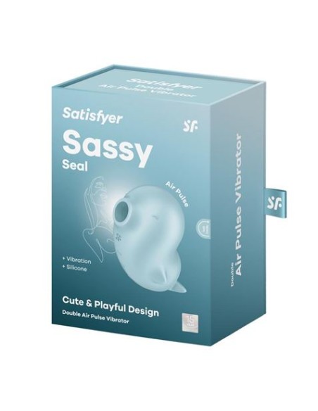 SUCCIONADOR CLITORIS CON VIBRACION SASSY SEAL SATISFYER