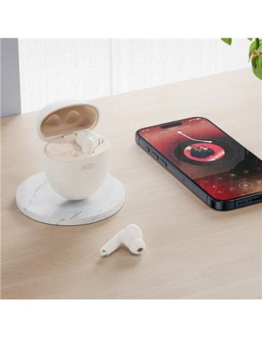 AURICULARES TWS G26 ANC+ENC CANCELACION DE RUIDO BEIGE XO