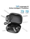 AURICULARES TWS CON TRADUCCION SIMULTANEA G37 NEGRO XO