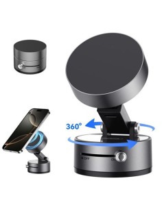 SOPORTE COCHE SMARTPHONE POR VACIO / MAGNETICO C170 NEGRO XO 2