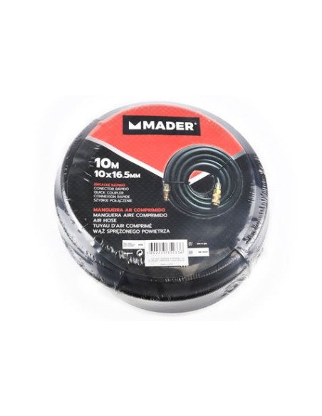 MANGUERA NEGRA RIGIDA 10 METROS AIRE COMPRIMIDO MADER