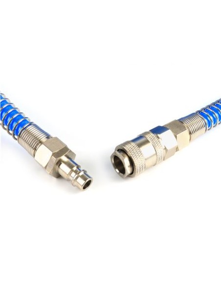 MANGUERA ESPIRAL AZUL 5 METROS AIRE COMPRIMIDO MADER