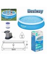 PISCINA HINCHABLE CON BOMBA Y FILTRO 366X76CM BESTWAY