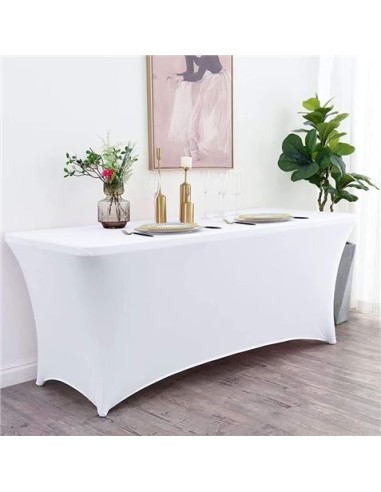 FUNDA PARA MESA DE RESINA 180X74X74CM BLANCA SUNGARDEN