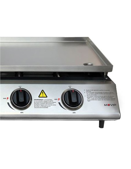 PLANCHA DE ASAR 3 FUEGOS INOXIDABLE MUVIP