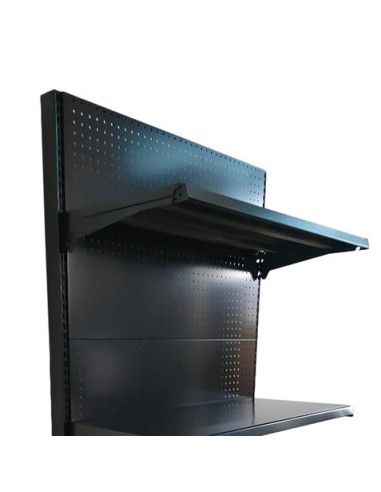 EXPOSITOR GÓNDOLA 900X450X1500MM NEGRO CROMAD