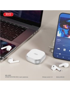 AURICULARES TWS BLUETOOTH G31 CON 4 AURICULARES XO 2