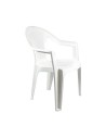 SILLA CON REPOSABRAZOS STACK BLANCA