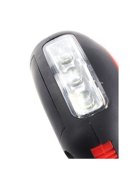 LINTERNA LED RECARGABLE 220LM + 15LM CON IMAN Y GANCHO MADER