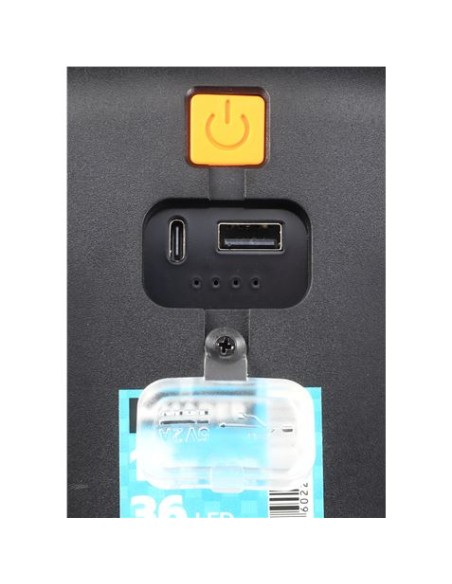 FOCO LED BATERÍA 15W + 36 LED PLEGABLE MADER