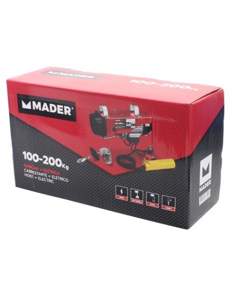 POLIPASTO / ELEVADOR ELÉCTRICO 200KG 480W MADER