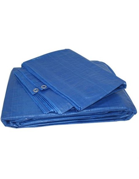 TOLDO / LONA AZUL CON OJALES DE METAL 4X5 METROS SUNGARDEN