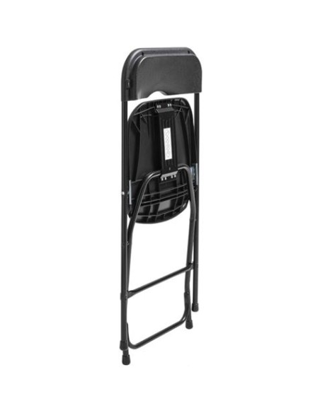 SILLA RESINA PLEGABLE 80X50X45CM NEGRA SUNGARDEN