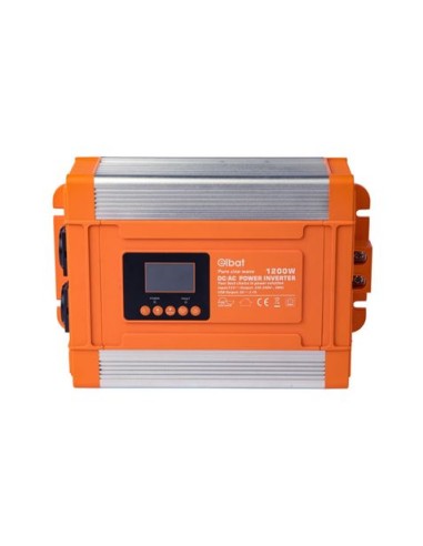 CONVERTIDOR DE CORRIENTE ONDA PURA CON PANTALLA LCD 1200W ELBAT